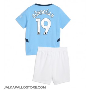 Manchester City Ilkay Gundogan #19 Kotipaita Lapsille 2024-25 Lyhythihainen (+ shortsit)